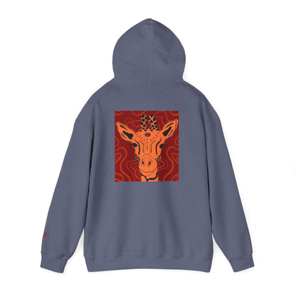 Artistic Giraffe Hoodie - Cozy Unisex Sweatshirt for Animal Lovers, Unique Gift for Birthdays, Holidays, & Casual Wear