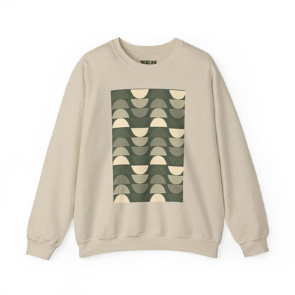 Stylish Geometric Crewneck Sweatshirt for Relaxed Vibes, Cozy Layer, Unisex Fashion Piece, Perfect Gift for Art Lovers, Casual Wear