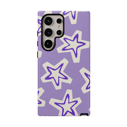 Starry Pattern Phone Case, Cute Star Design, Tough Phone Cover, Gifts for Her, Stylish Phone Accessory