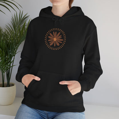 Chic Flower Design Unisex Hoodie, Cozy Sweatshirt, Trendy Gift for Her, Fall Fashion, Casual Comfort Wear