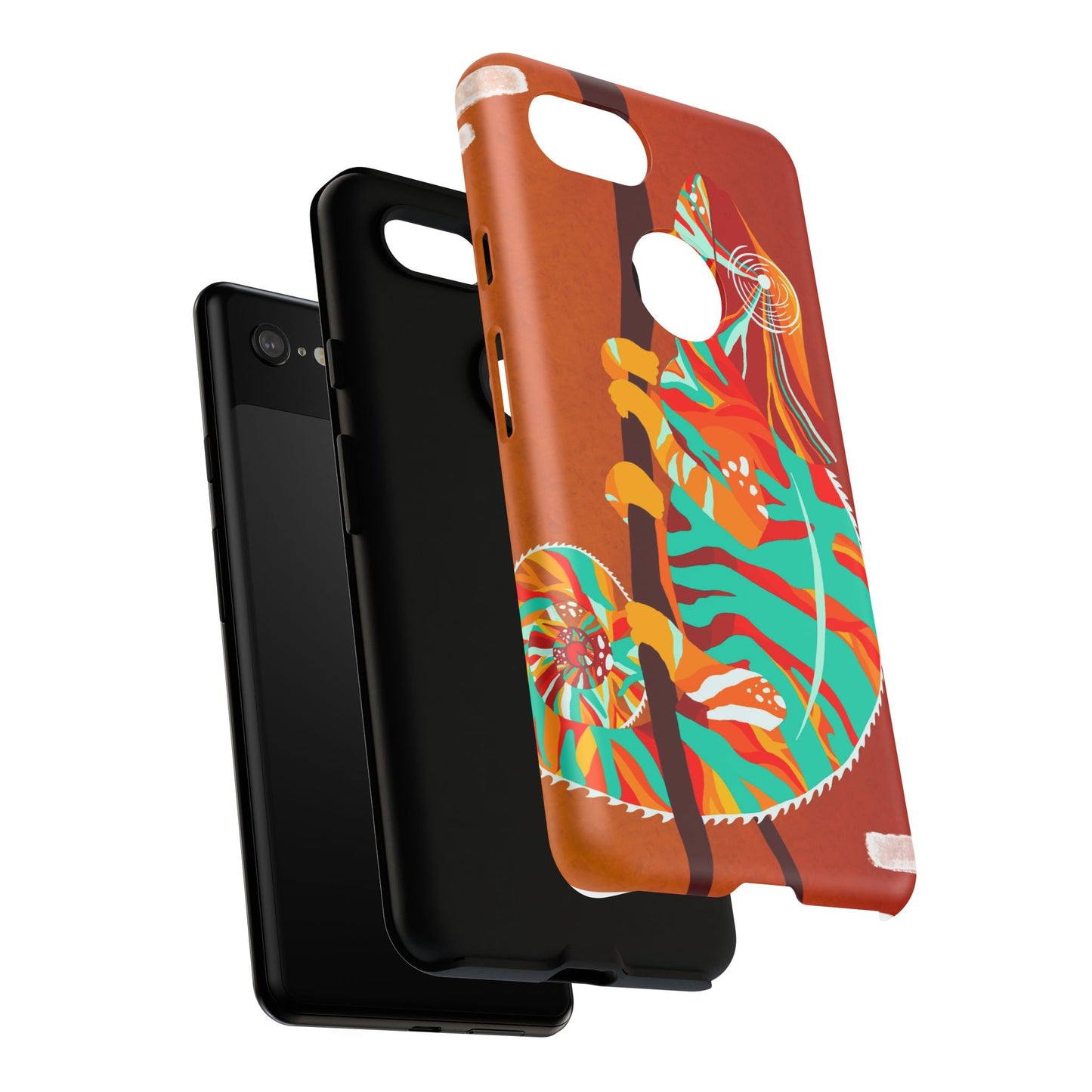 Chameleon Phone Case - Vibrant Artistic Design, Tough Cases for Animal Lovers, Unique Gift, Eco-Friendly Protection