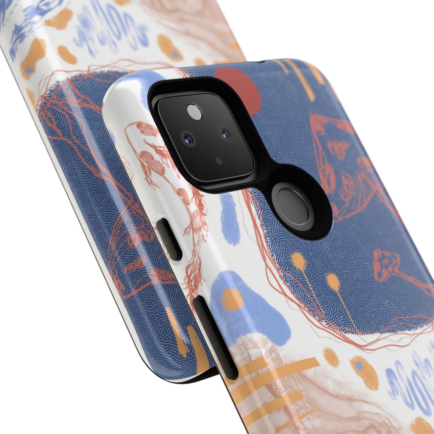 Artistic Phone Case with Abstract Design, Tough Phone Case, Unique Gift, Trendy Accessories, Modern Art Case, Stylish Tech Gear