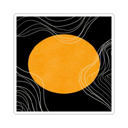 Vibrant Sun Kiss-Cut Stickers | Boho Design | Perfect for Laptops, Journals, Water Bottles, Summer Decor, Abstract Minimalist, Sticker Designs