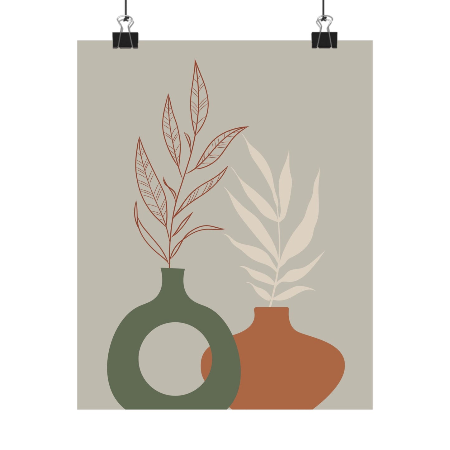 Decorative Wall Art Prints, Modern Home Decor, Botanical Prints, Minimalist Poster Art, Gift for Plant Lovers