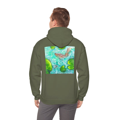 Nature-Inspired Unisex Hooded Sweatshirt, Comfortable Pullover, Casual Clothing, Eco-Friendly Gift, Chill Vibe Hoodie, Relaxing Outfit