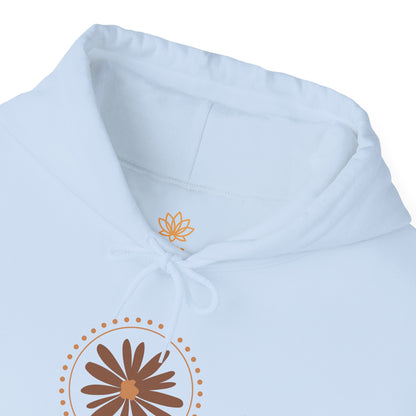 Chic Flower Design Unisex Hoodie, Cozy Sweatshirt, Trendy Gift for Her, Fall Fashion, Casual Comfort Wear