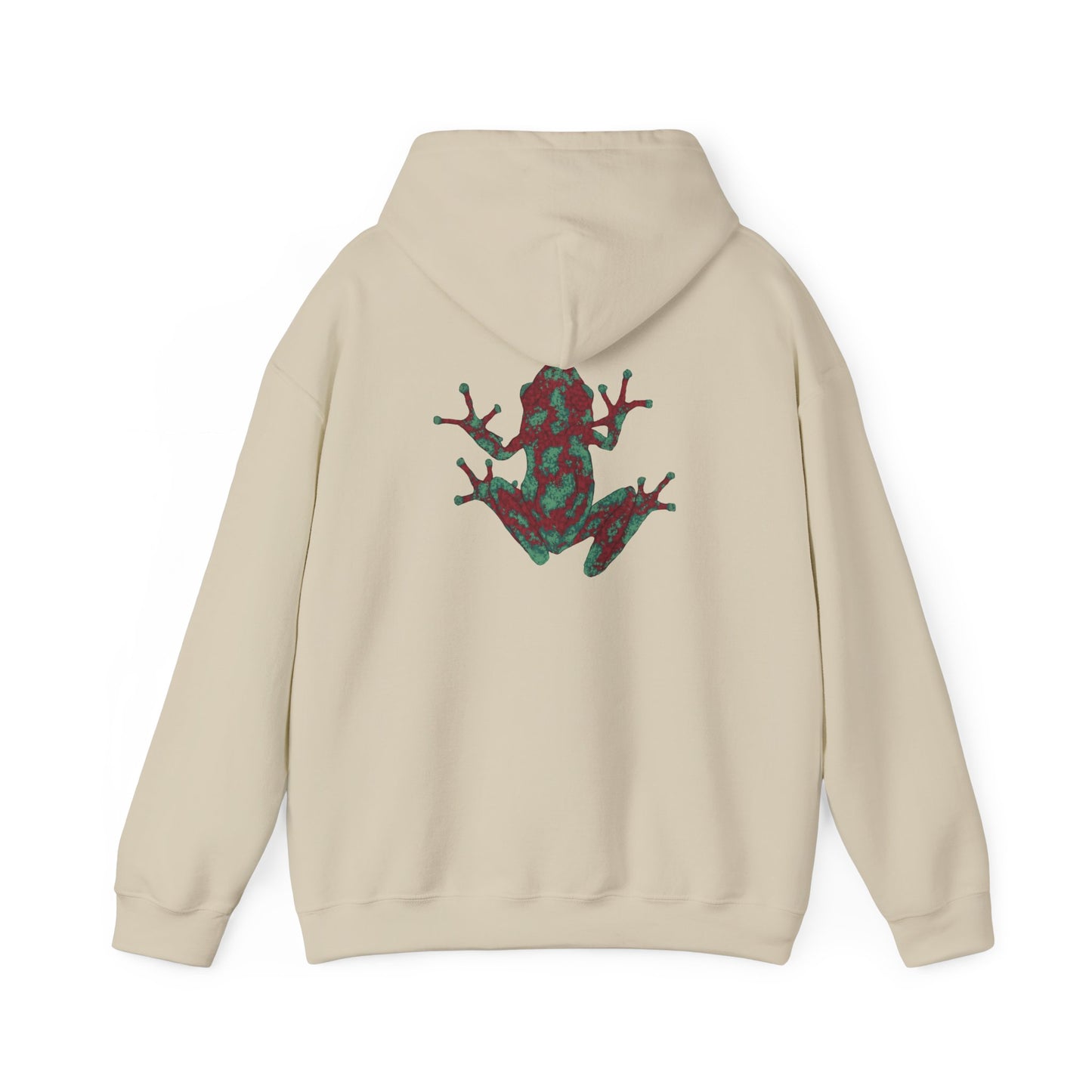 Zen Frog Unisex Hoodie, Cozy Sweatshirt, Relaxed Casual Wear, Unique Gift, Nature Lover Apparel