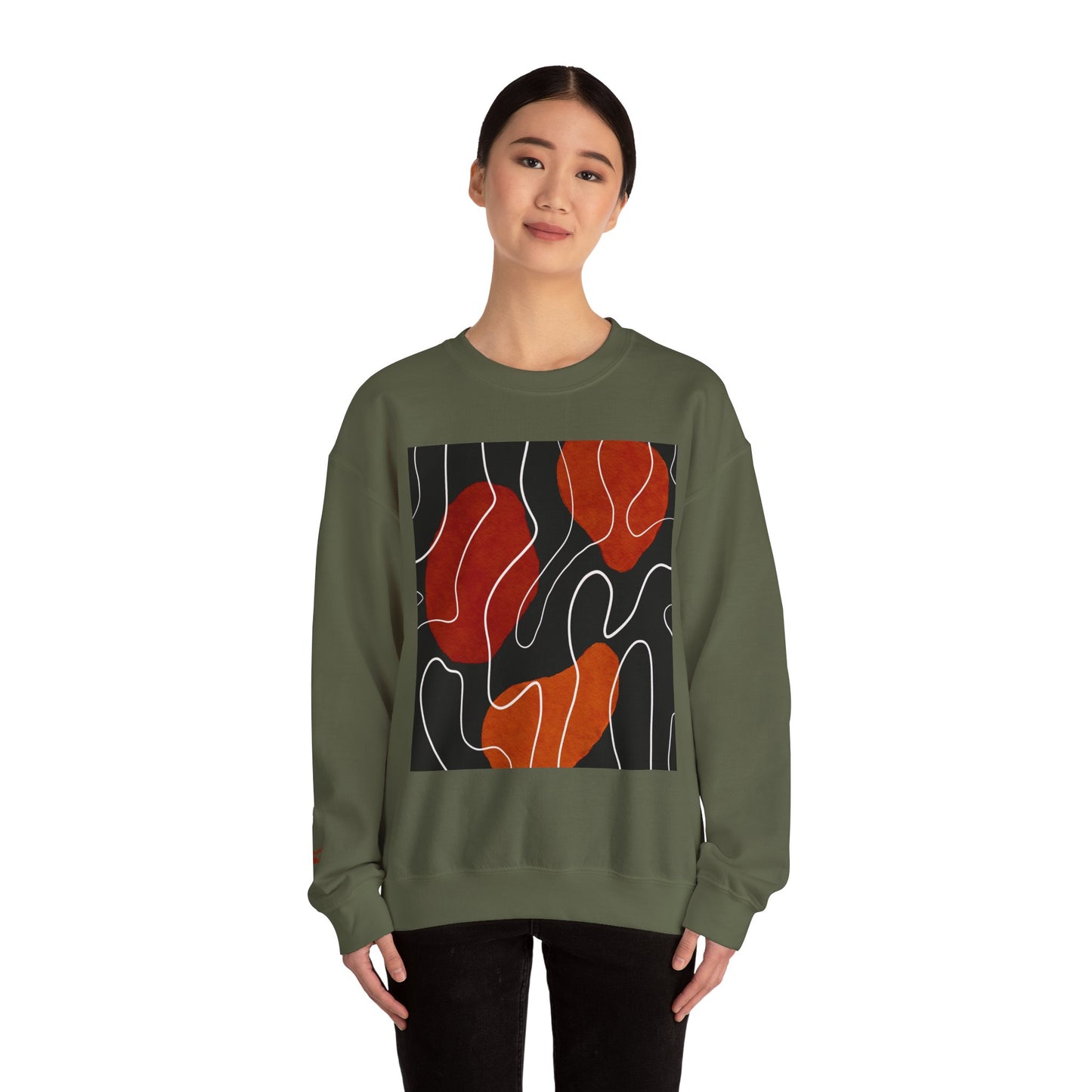 Abstract Modern Crewneck Sweatshirt, Cozy Casual Wear, Gift for Art Lovers, Stylish Layering, Perfect for Fall/Winter, Unique Graphic [...]