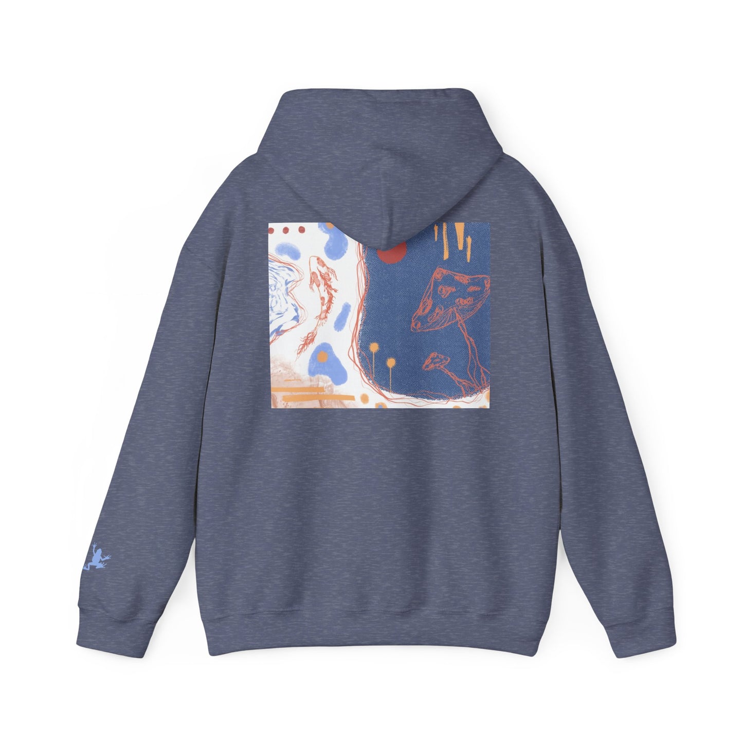 Artistic Unisex Hooded Sweatshirt - Cozy Streetwear for Comfort, Gift for Art Lovers, Perfect for Fall, Casual Style