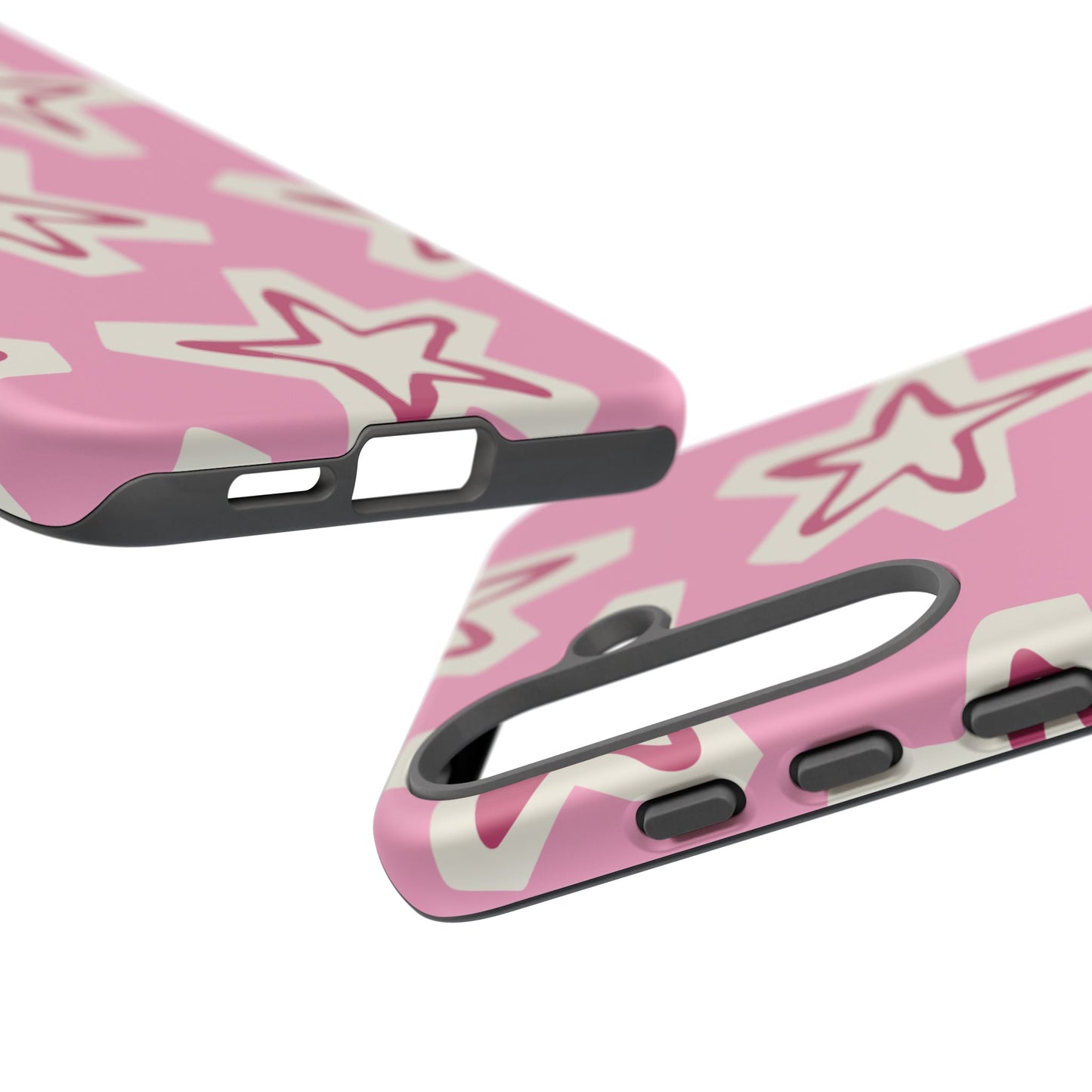 Starry Pink Phone Case | Tough Cases for Trendy Protection, Cute Gift, Fun Design, Holiday Match, Everyday Use