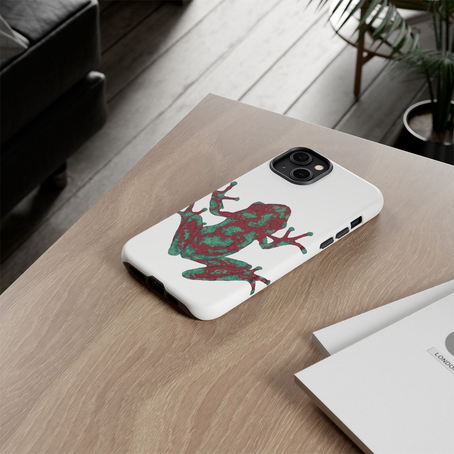 Frog Phone Case, Tough Cases, Eco-Friendly Phone Accessories, Unique Gifts for Nature Lovers, Cute Frog Design