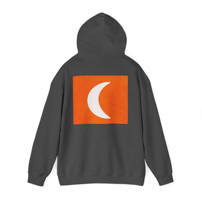 Zen Frog & Moon Unisex Hoodie, Cozy Sweatshirt for Relaxation, Gifts for Nature Lovers, Festival Wear, Everyday Comfort