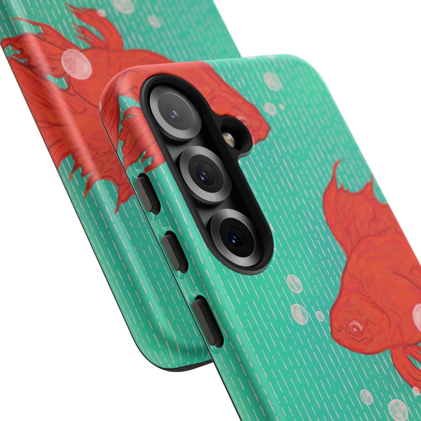 Vibrant Goldfish Phone Case, Colorful iPhone Cover, Ocean Vibe Accessory, Unique Gift for Fish Lovers, Cute Phone Cases