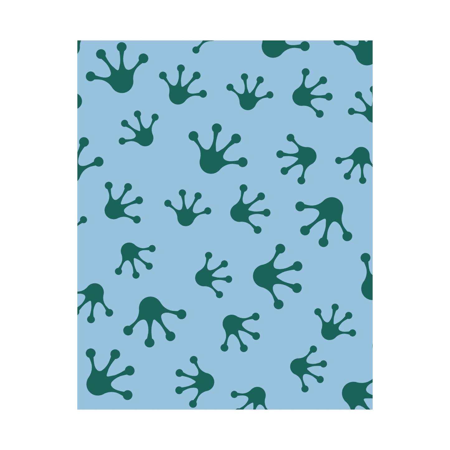 Frog Pattern Matte Vertical Posters, Wall Art, Kids Room Decor, Nursery Decor, Eco-Friendly Art, Unique Gift Idea