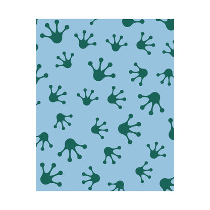 Frog Pattern Matte Vertical Posters, Wall Art, Kids Room Decor, Nursery Decor, Eco-Friendly Art, Unique Gift Idea