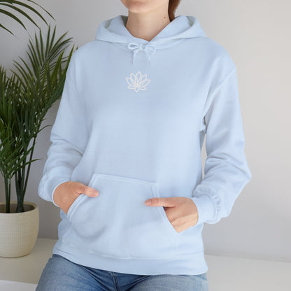 Lotus Flower Unisex Hoodie: Cozy Sweatshirt, Gift for Yoga Lovers, Meditation Apparel, Casual Streetwear, Nature-Inspired Wear, Artsy Collage, Cool Crewnecks