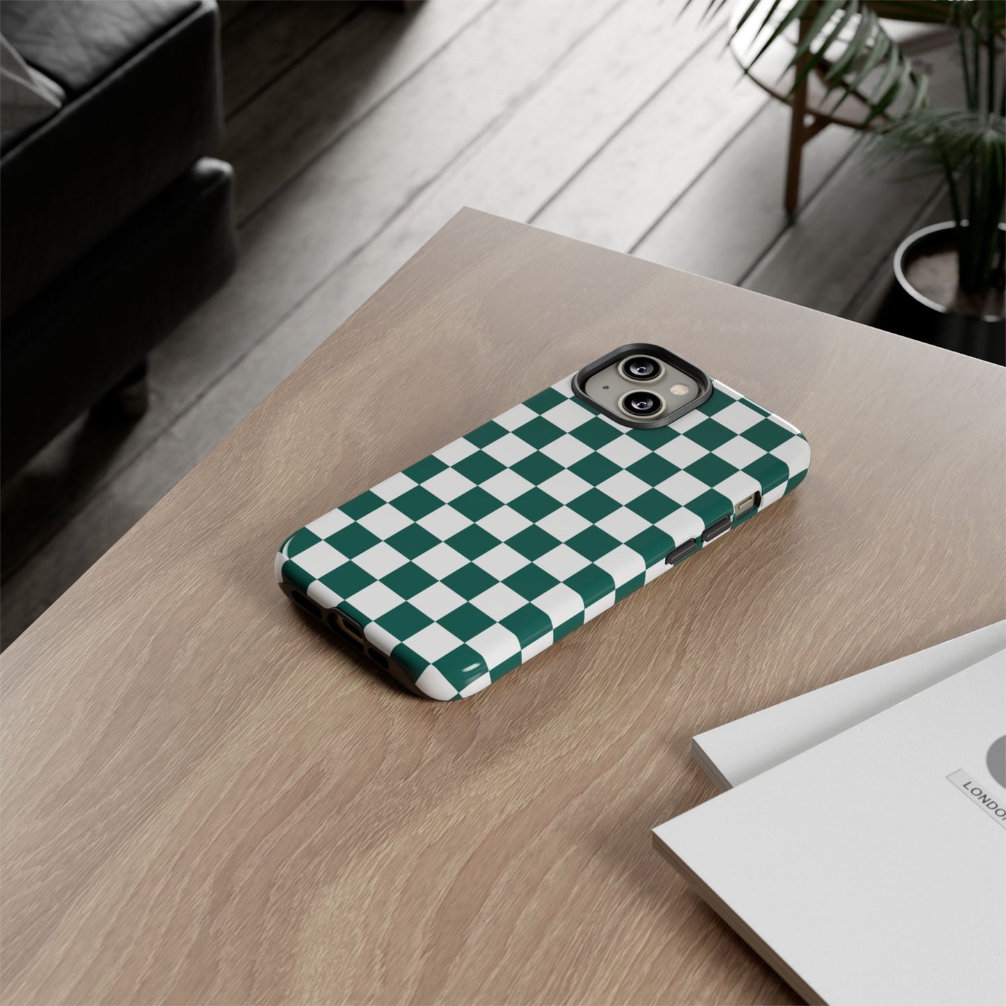 Stylish Checkered Phone Case, Protective Cover, Unique Gift, Trendy Accessory, Customizable Design, Ideal for All Ages