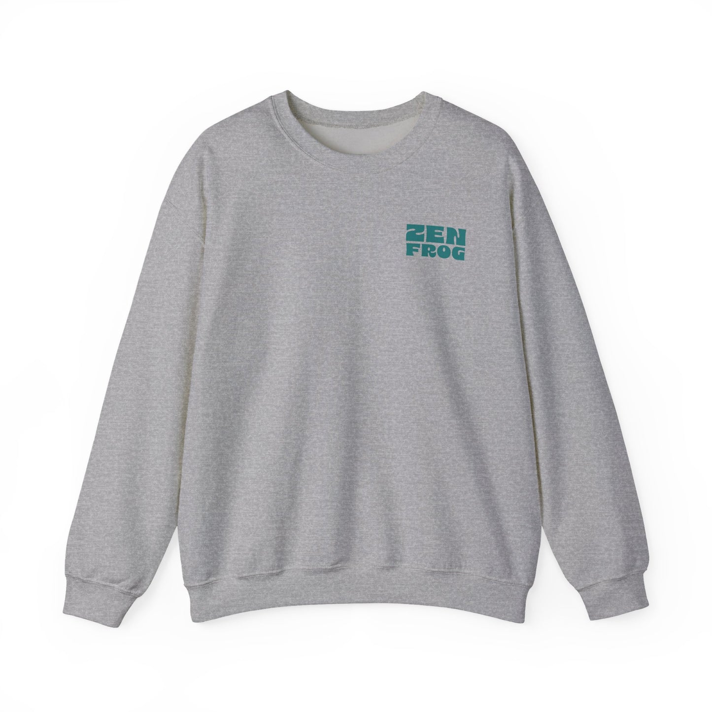 Zen Frog Crewneck Sweatshirt - Relaxed Vibe, Unisex Sweatshirt, Perfect for Cozy Days, Gift for Meditation Lovers, Casual Fashion