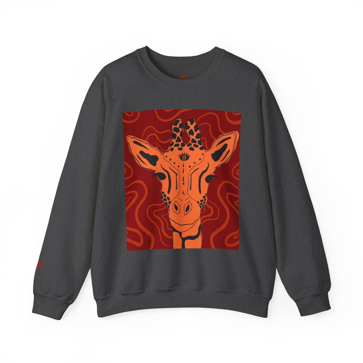 Giraffe Art Crewneck Sweatshirt, Cozy Giraffe Sweatshirt, Animal Lover Gift, Unique Sweatshirt for Friends, Cute Animal Apparel