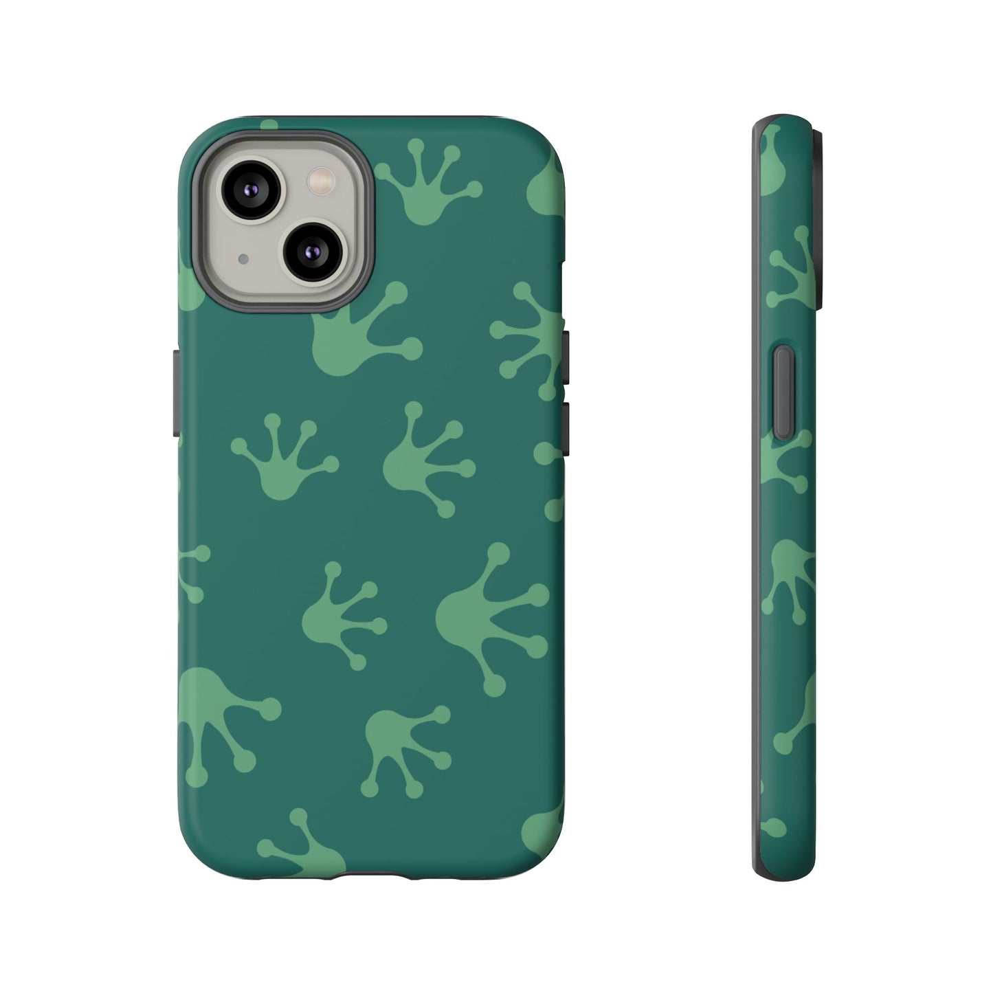 Frog Print Phone Case, Nature Lover Gift, Eco-Friendly Cover, Fun Green Design, Unique Frog Accessories
