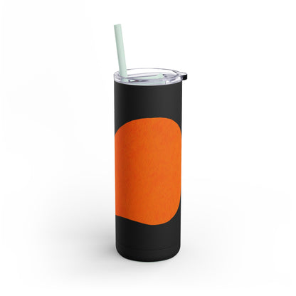 Modern Abstract Skinny Tumbler with Straws, Trendy Drinkware for Stylish Hydration, Ideal for Gifts, Home, and Parties