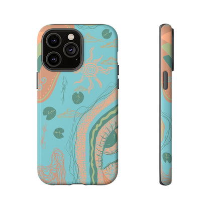 Whimsical Phone Case with Artistic Ocean Design, Floral Phone Cover, Unique Gift for Nature Lovers, Eco-Friendly Cell Accessories, [...]