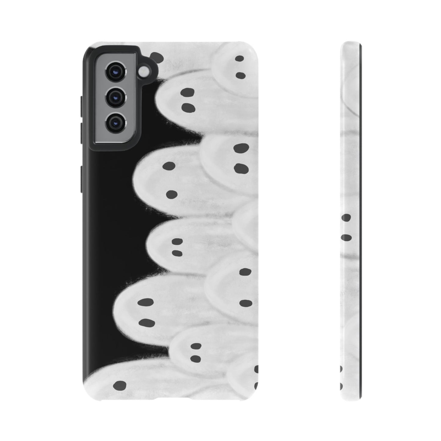 Painted Ghosts Phone Case | Ghostly Tough Phone Case for Spooky Style, Halloween Gift, Phone Cover, Ghost Theme, Unique Accessory, Spooky Season, Viral Painted Ghosts Inspired Design