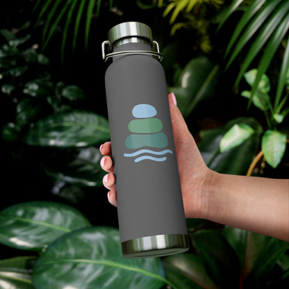 Calm Oasis Water Bottle | Insulated Hydration Flask for Yoga, Travel, Exercise, Eco-friendly Gift, Outdoor Adventures, Gift for Him, Gift for Her