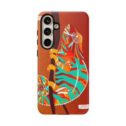 Chameleon Phone Case - Vibrant Artistic Design, Tough Cases for Animal Lovers, Unique Gift, Eco-Friendly Protection