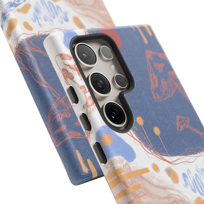 Artistic Phone Case with Abstract Design, Tough Phone Case, Unique Gift, Trendy Accessories, Modern Art Case, Stylish Tech Gear