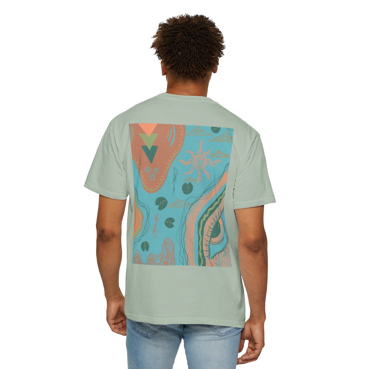 Vibrant Unisex Graphic T-shirt, Bohemian Tee, Casual Wear, Gift for Friends, Festival Apparel, Summer Style, Unique Design