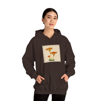 Botanical Print Hoodie, Cozy Sweatshirt, Nature Lover Gift, Comfortable Casual Wear, Fall Fashion, Unisex Hoodie, Comfy Mushroom Hoodie, Nature Vibes, Perfect for Fall