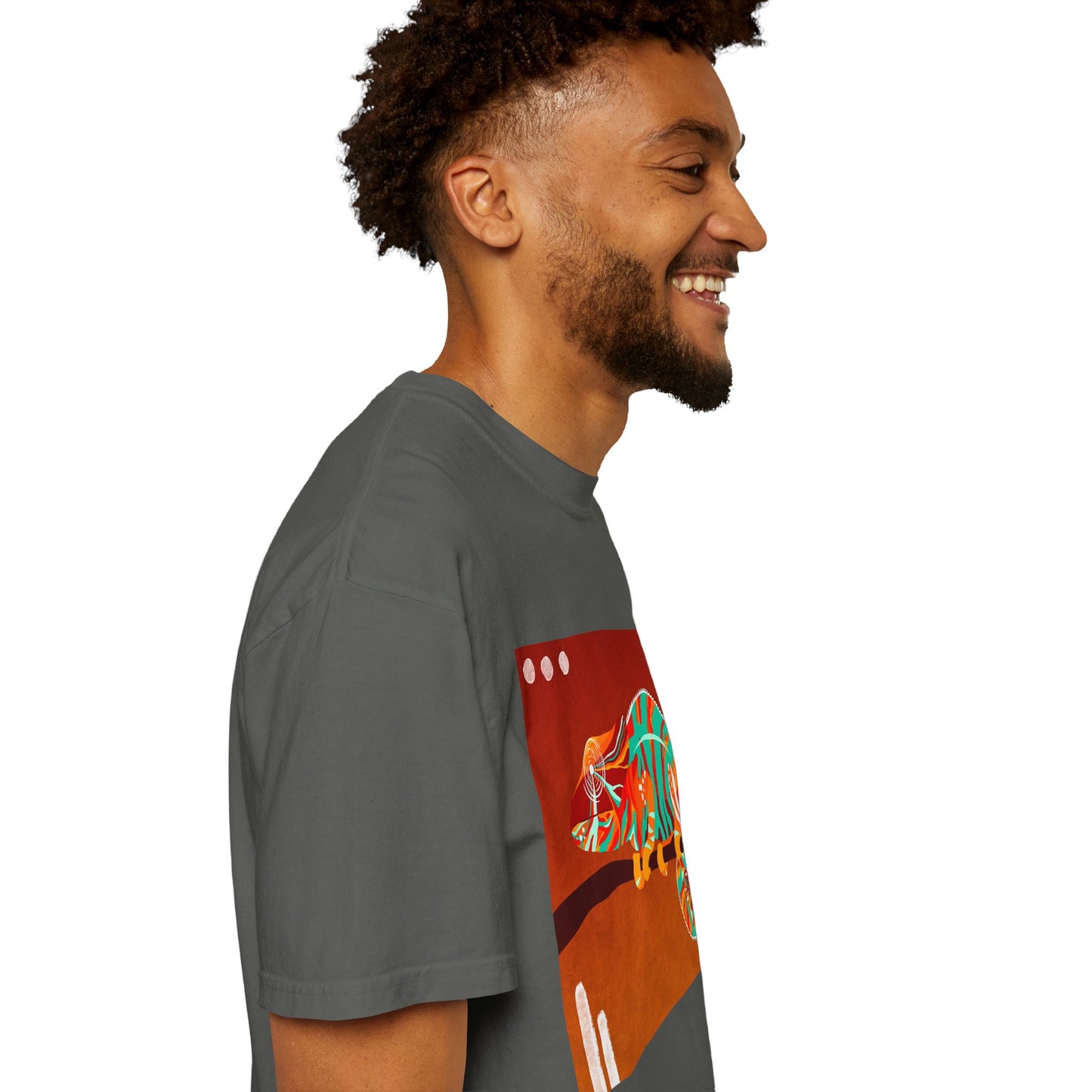 Vibrant Chameleon T-Shirt | Eco-friendly Fashion Tee, Unisex Graphic Tee, Animal Lover Shirt, Gift for Nature Enthusiasts