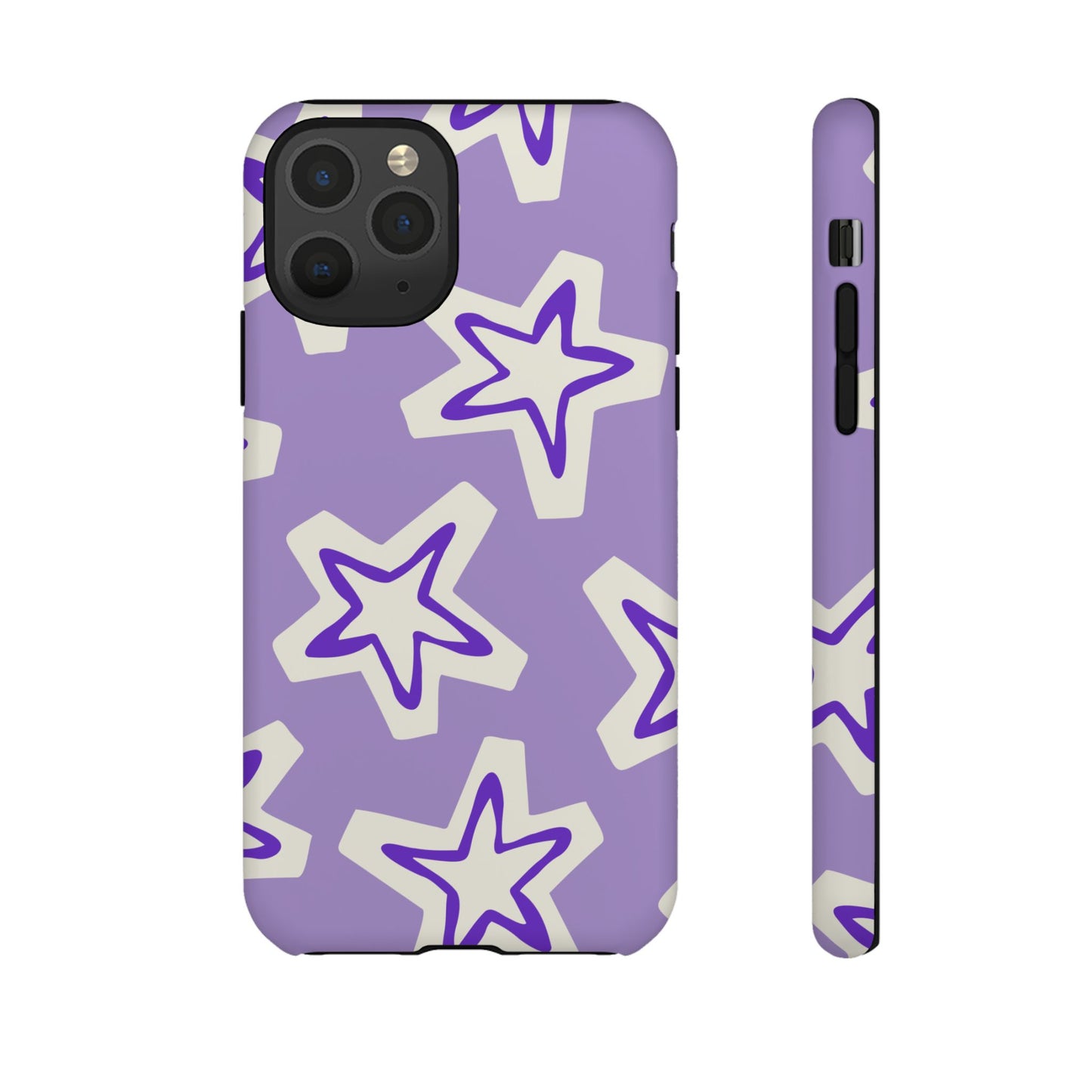 Starry Pattern Phone Case, Cute Star Design, Tough Phone Cover, Gifts for Her, Stylish Phone Accessory