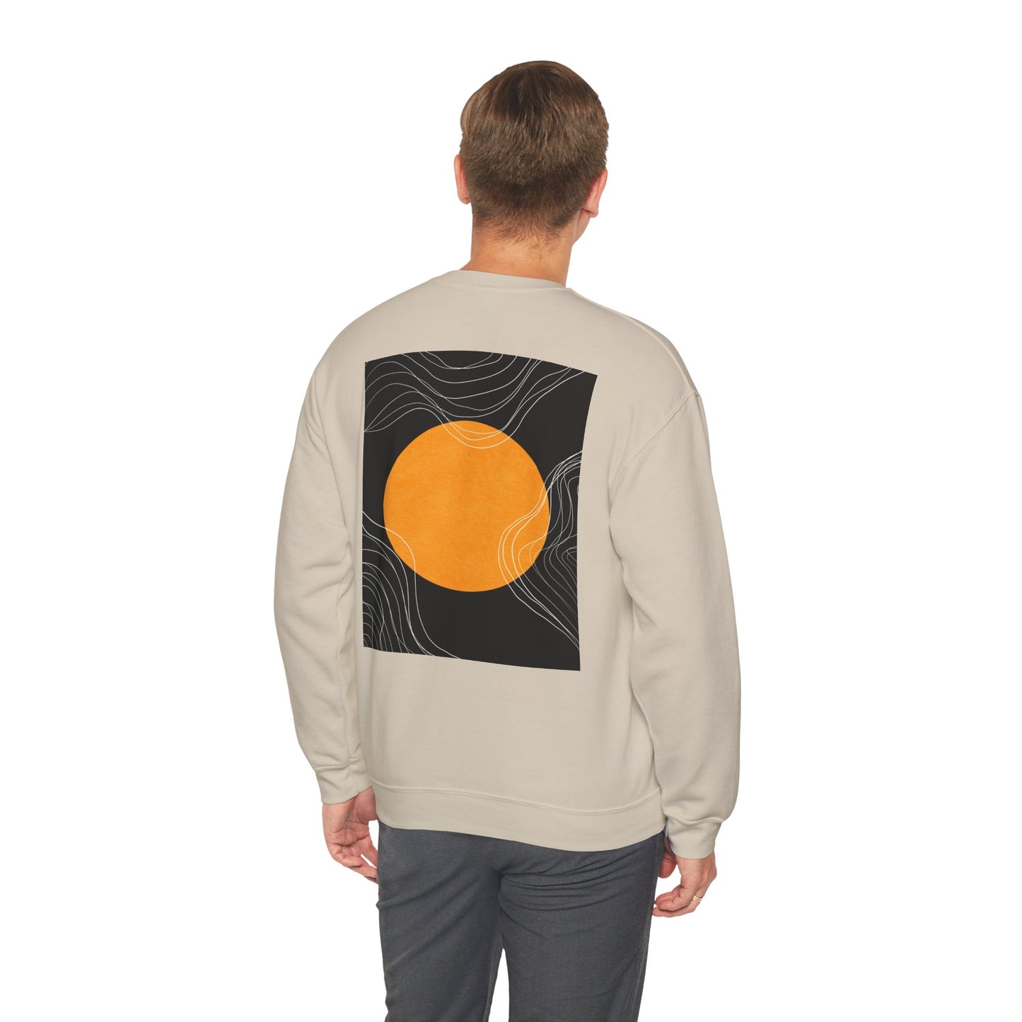 Sunset Wave Unisex Heavy Blend™ Crewneck Sweatshirt | Cozy, Relaxed, Casual Wear, Gift for Her, Gift for Him, Yoga, Meditation