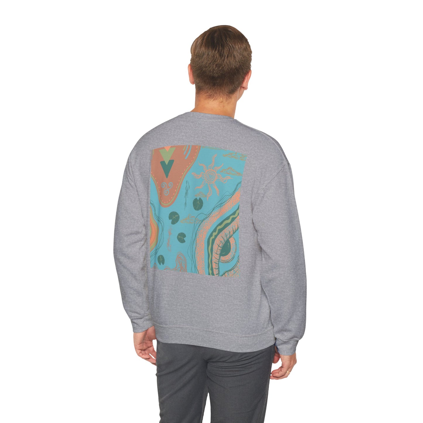 Bohemian Crewneck Sweatshirt, Cozy Sweatshirt for Art Lovers, Unique Graphic Apparel, Perfect Gift for Everyday Wear, Trendy Fashion Hoodie