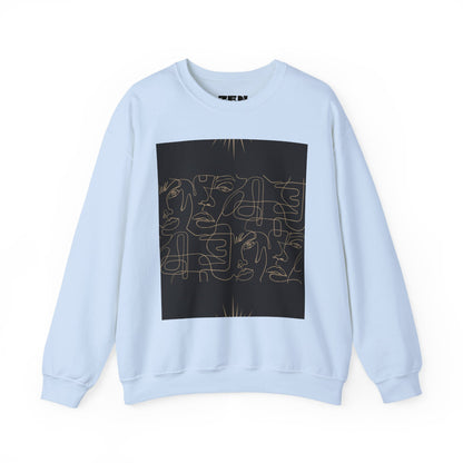 Stylish Unisex Crewneck Sweatshirt - Modern Art Design, Cozy Gift for Him/Her, Perfect for Fall, Casual Wear, Art Lovers, Abstract, Minimalist, Autumn Vibes
