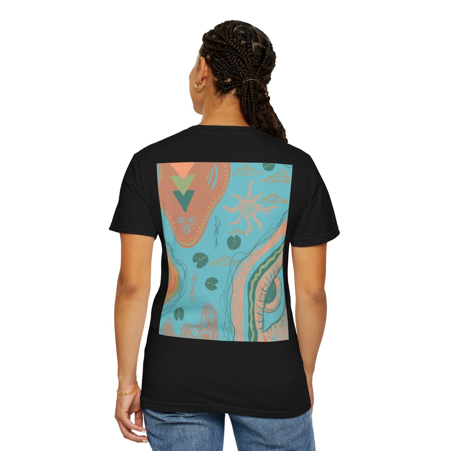 Vibrant Unisex Graphic T-shirt, Bohemian Tee, Casual Wear, Gift for Friends, Festival Apparel, Summer Style, Unique Design