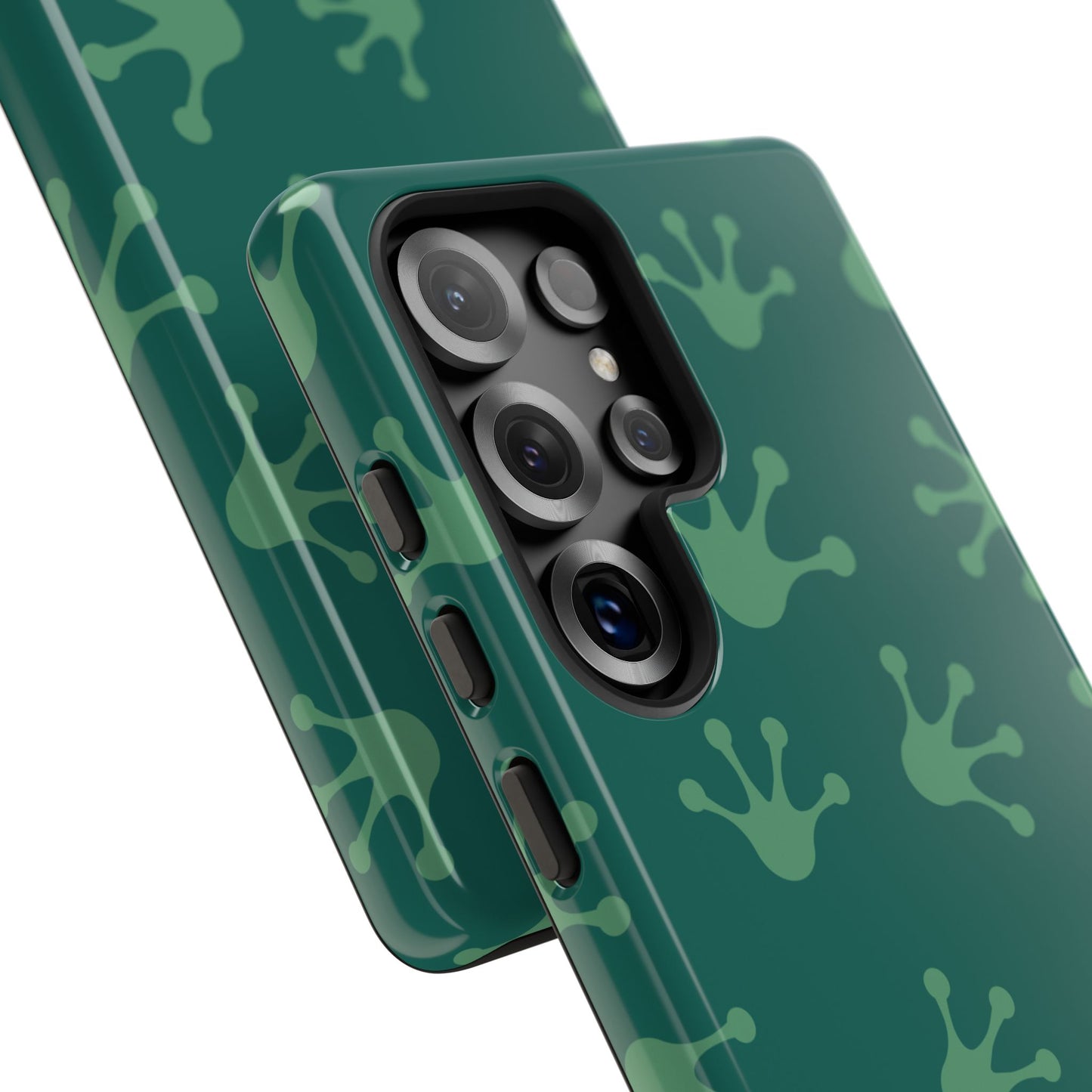 Frog Print Phone Case, Nature Lover Gift, Eco-Friendly Cover, Fun Green Design, Unique Frog Accessories