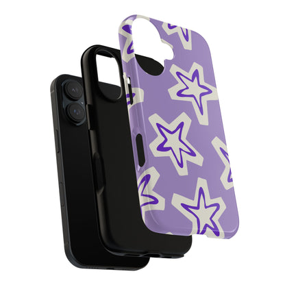 Starry Pattern Phone Case, Cute Star Design, Tough Phone Cover, Gifts for Her, Stylish Phone Accessory