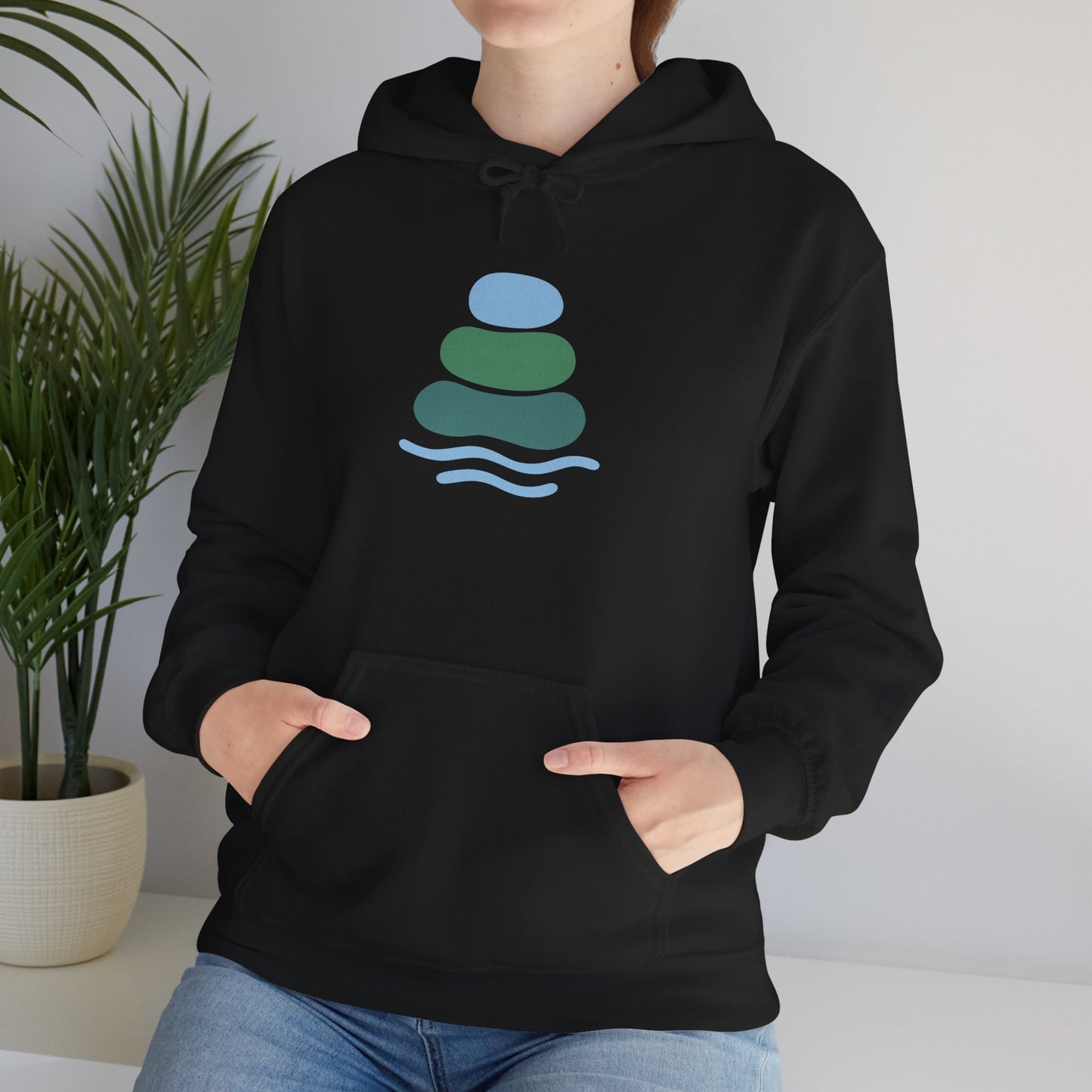Zen-Inspired Unisex Hooded Sweatshirt, Relaxing Sweatshirt, Comfortable Hoodie, Gift for Meditation Lovers, Cozy Outerwear for All Occasions