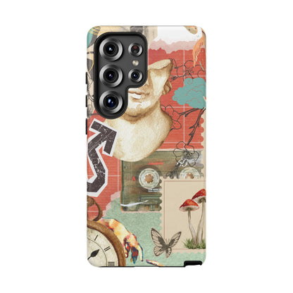 Artistic iPhone Case, Tough Cases with Vintage Design, Unique Phone Cover, Gift for Art Lovers, Protective Case for All Occasions, Vintage Collage Art