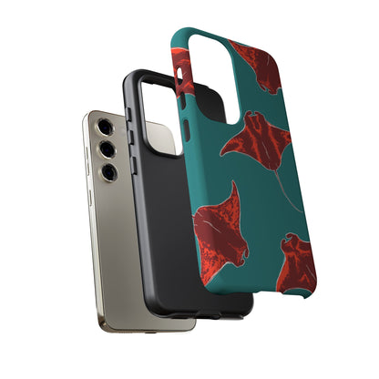 Manta Ray Phone Case, Tropical Phone Cover, Ocean Vibe Accessories, Summer Gift Idea, Marine Animal Merchandise