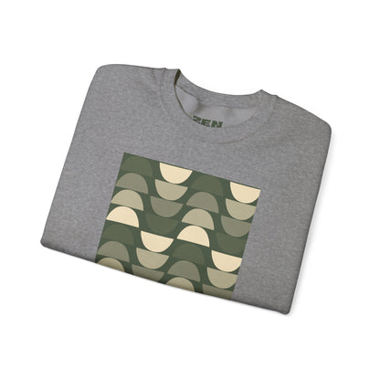 Stylish Geometric Crewneck Sweatshirt for Relaxed Vibes, Cozy Layer, Unisex Fashion Piece, Perfect Gift for Art Lovers, Casual Wear