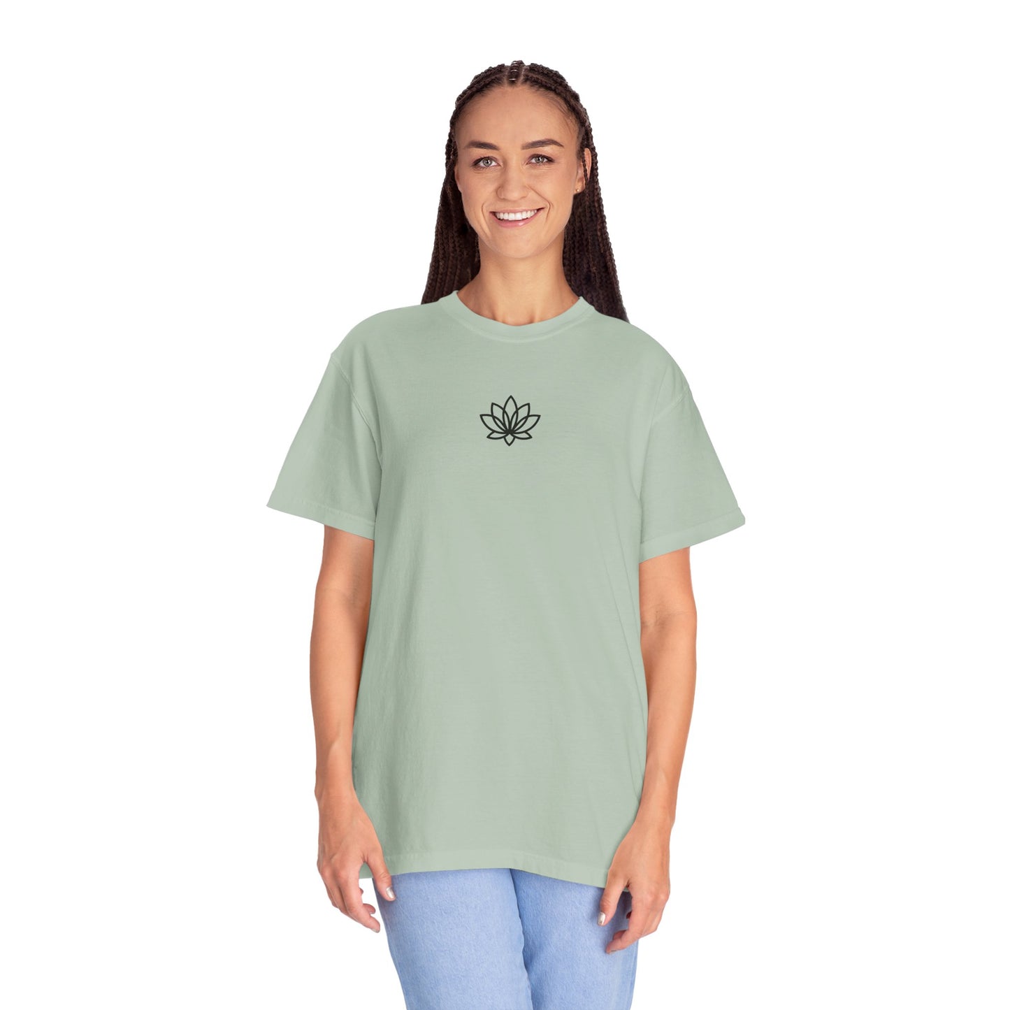 Lotus Bloom Unisex T-shirt, Soft Cotton Tee, Spiritual Gift, Meditation Wear, Casual Daily Outfit, Nature Lover Apparel