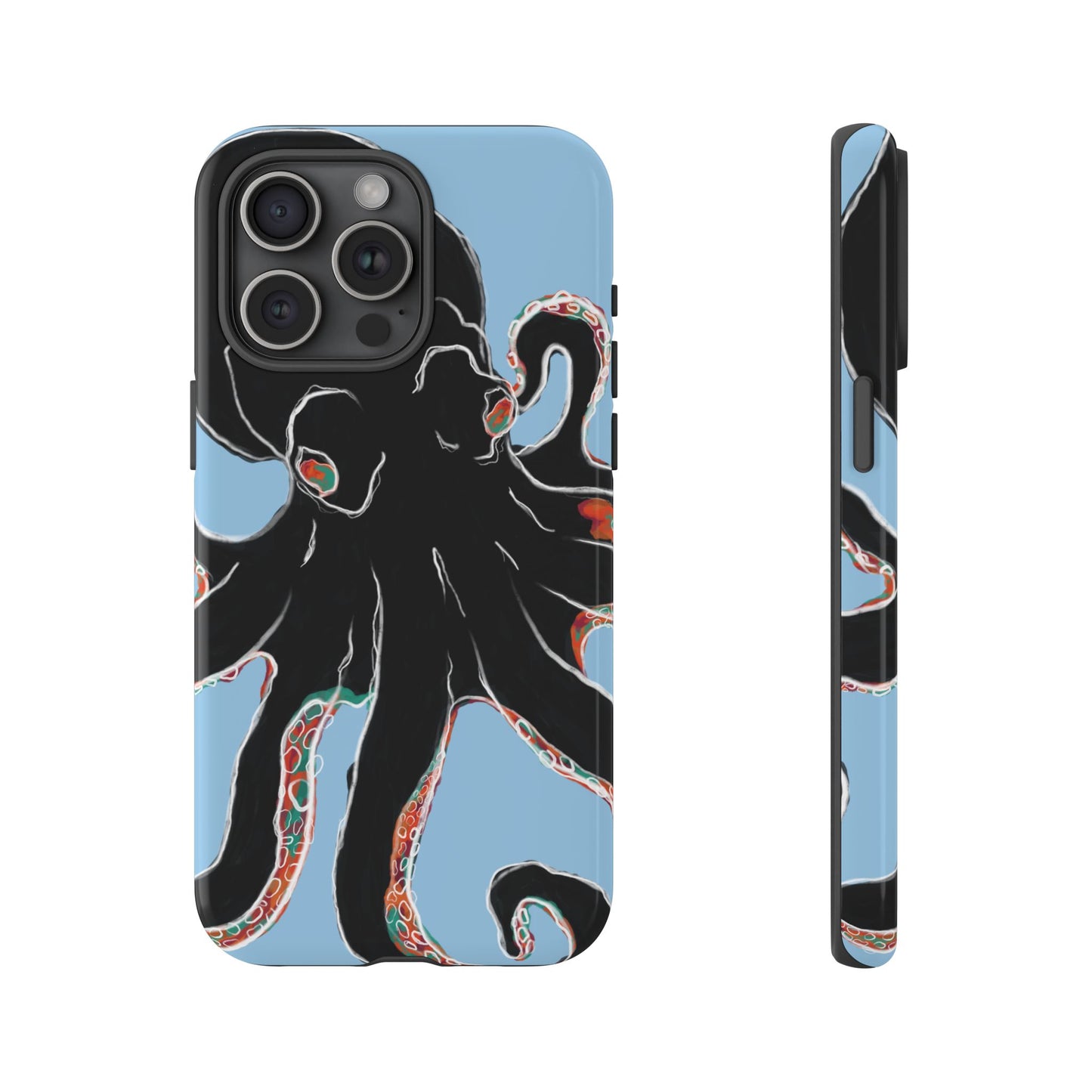 Octopus Tough Phone Case, Sea Creature Design, Ocean Lover Gift, Unique Phone Cover, Underwater Artwork