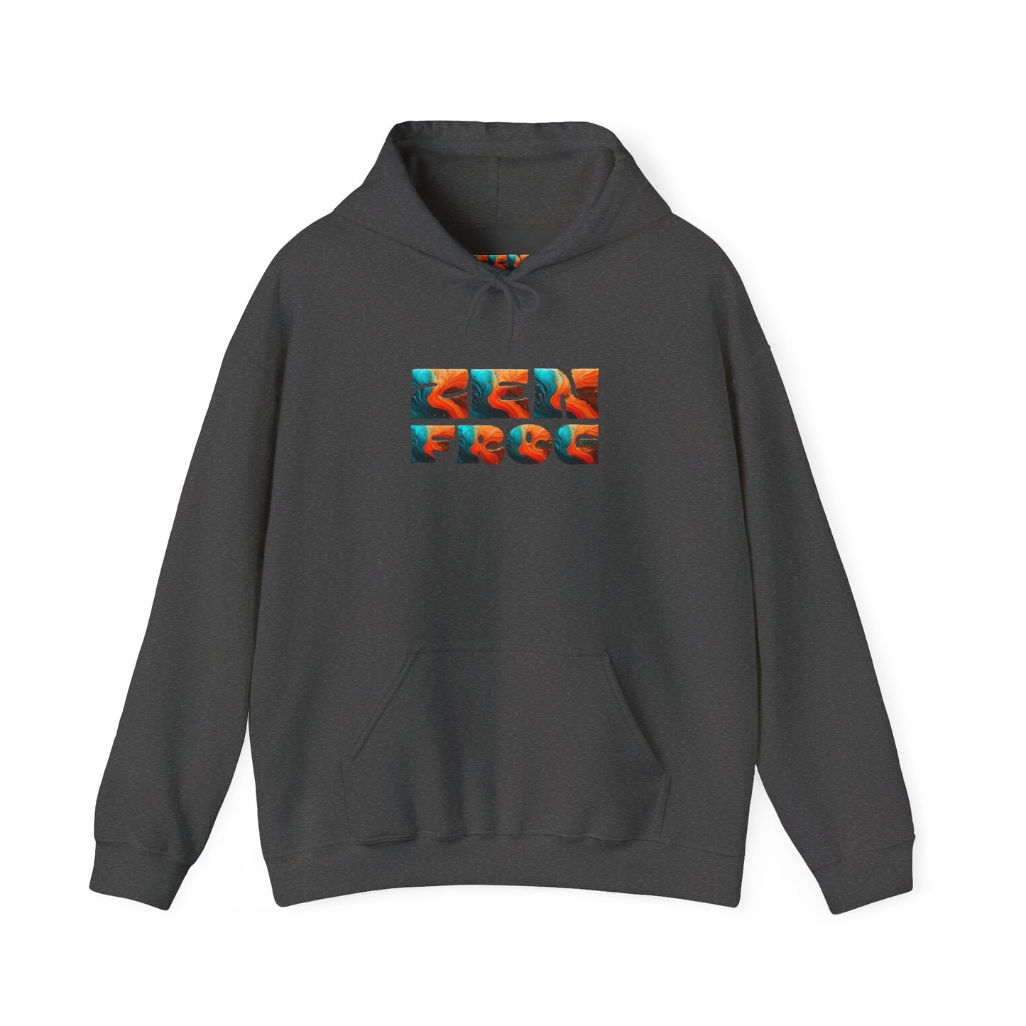 Zen Frog & Moon Unisex Hoodie, Cozy Sweatshirt for Relaxation, Gifts for Nature Lovers, Festival Wear, Everyday Comfort