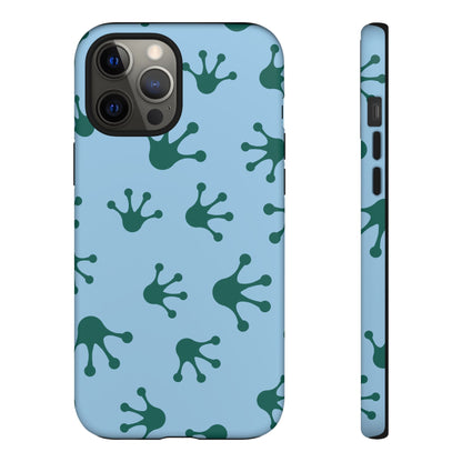Frog Pattern Phone Case, Tough Cases for Nature Lovers, Unique Gift for Kids, Eco-Friendly Accessories, Stylish Cell Phone Cover, Cute Frog Print Pattern, Artsy Phone Cases