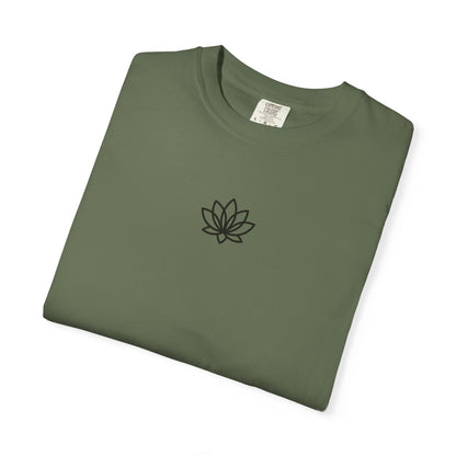 Lotus Bloom Unisex T-shirt, Soft Cotton Tee, Spiritual Gift, Meditation Wear, Casual Daily Outfit, Nature Lover Apparel
