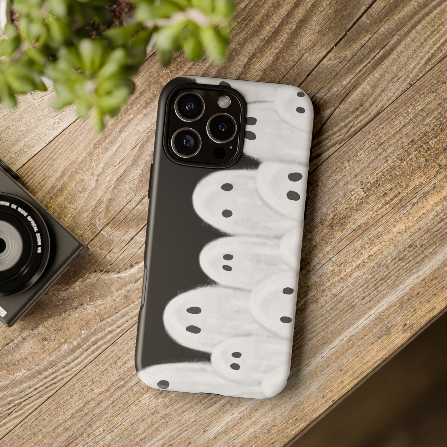 Painted Ghosts Phone Case | Ghostly Tough Phone Case for Spooky Style, Halloween Gift, Phone Cover, Ghost Theme, Unique Accessory, Spooky Season, Viral Painted Ghosts Inspired Design